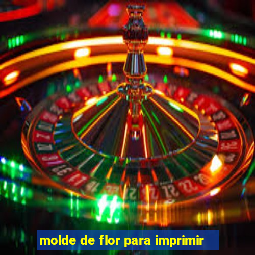 molde de flor para imprimir